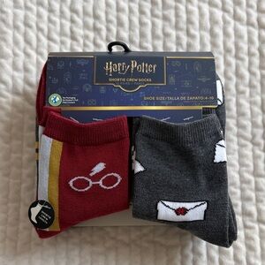 Harry Potter Wome's Graphic Crew Socks 10-Pack Shoe Sizes 4-10